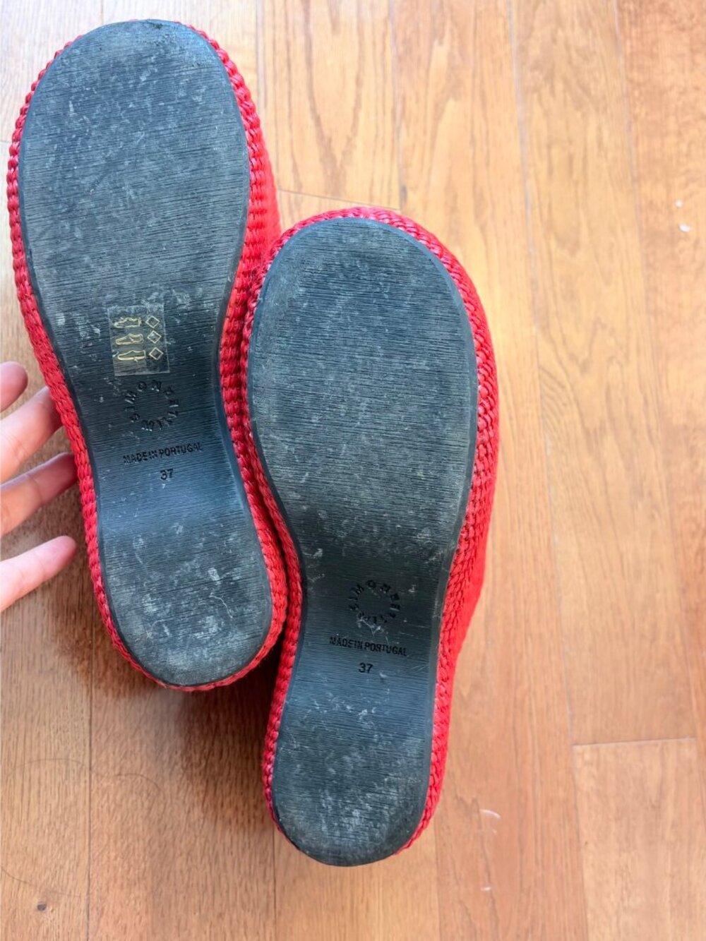 Simon Miller Raffia Bubble Clog Red Platform Size 37 - Picture 7 of 7